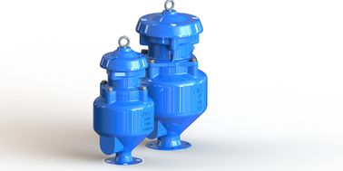 Cola Epoxy azul da válvula da liberação do vácuo do ar de RAL 5010 revestida para o abastecimento de água de água de esgoto