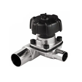 Manual/válvula de diafragma sanitária pneumática, válvula de diafragma da maneira do tipo três de T