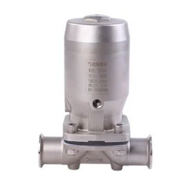 De aço inoxidável higiênico manual/pneumático da categoria da válvula de diafragma feito