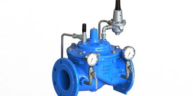 Válvula de controle azul da pressão da água da cor com o piloto de aço inoxidável de 2 maneiras