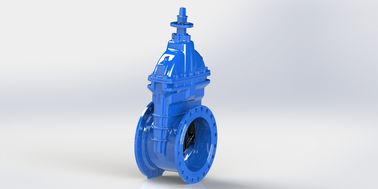 Válvula de porta resistente da água da abrasão, válvula de porta cuneiforme do ferro dútile