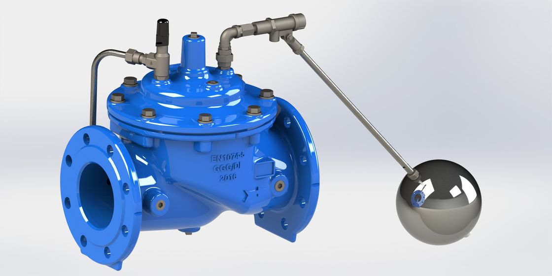 Válvula operada do ferro do revestimento da cola Epoxy flutuador dútile para o tanque de armazenamento da água