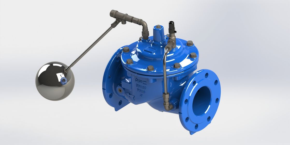 Válvula operada do ferro do revestimento da cola Epoxy flutuador dútile para o tanque de armazenamento da água