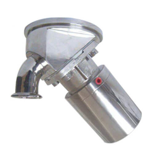Válvula de diafragma sanitária de SS304/SS316L, válvula de parte inferior de tanque pneumática