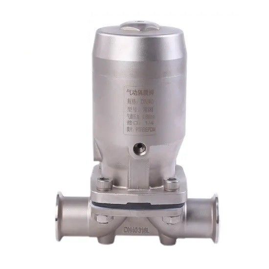 De aço inoxidável higiênico manual/pneumático da categoria da válvula de diafragma feito