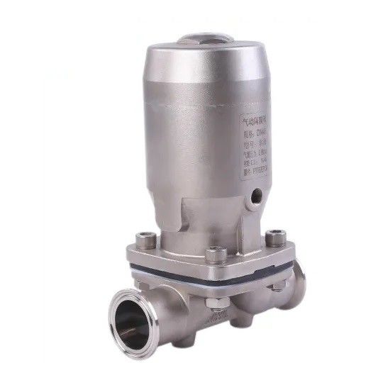 De aço inoxidável higiênico manual/pneumático da categoria da válvula de diafragma feito