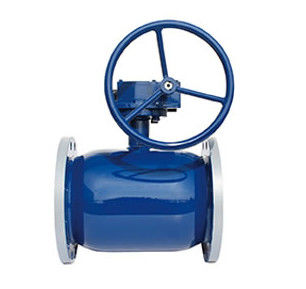 Tipo válvula da flange do RF de bola soldada do corpo com selo a mola da esfera de PTFE