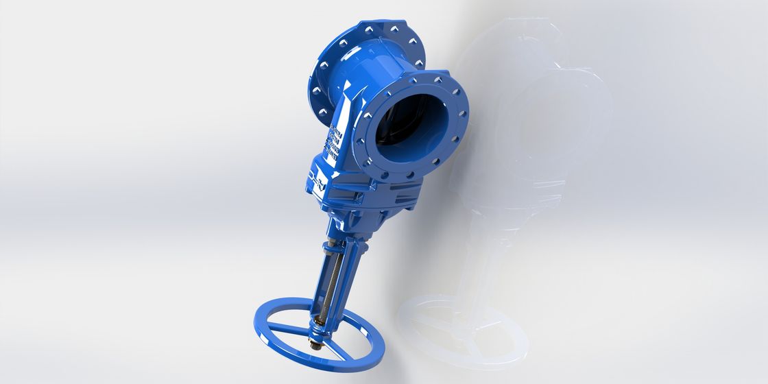 Válvula de porta dútile do ferro do nível superior assentada brandamente para a fonte de água/sistema de água de esgoto