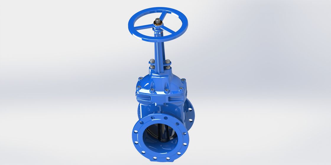 A válvula de porta dútile FBE da água do ferro GJS500-7 revestiu AWWA para flangear disponível
