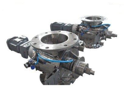 Aço carbono giratório flangeado da válvula do alimentador/tipo material de aço inoxidável opcional
