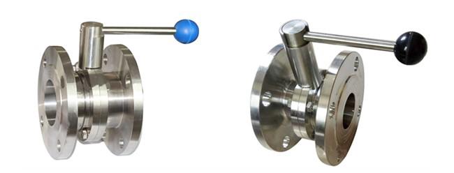 As válvulas de borboleta higiênicas do elevado desempenho, flangearam tração Rod Handle da válvula de borboleta